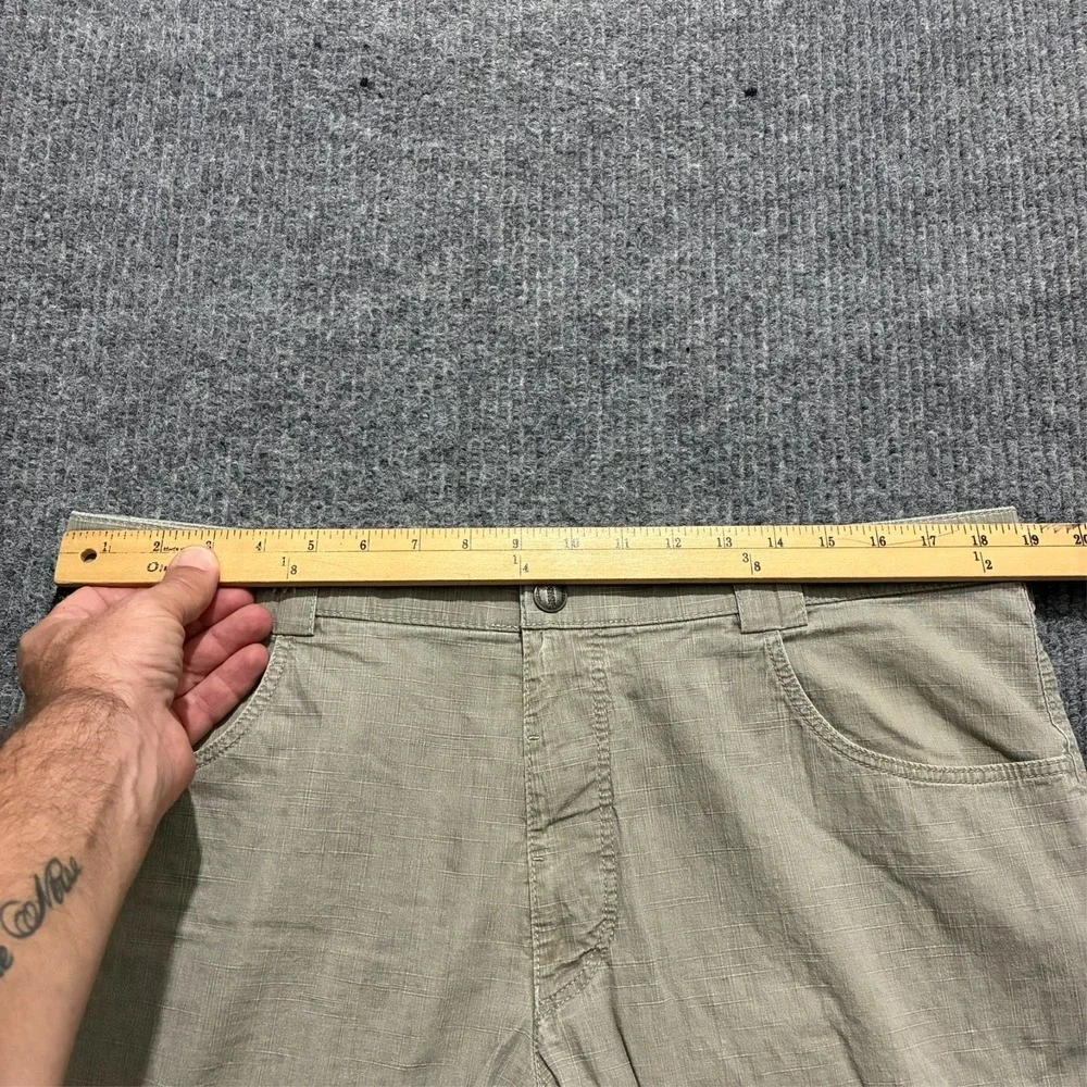Meyer Mens Chino‎ Pants Size 27 Beige Stretch Flat Front Mid Rise Trouser